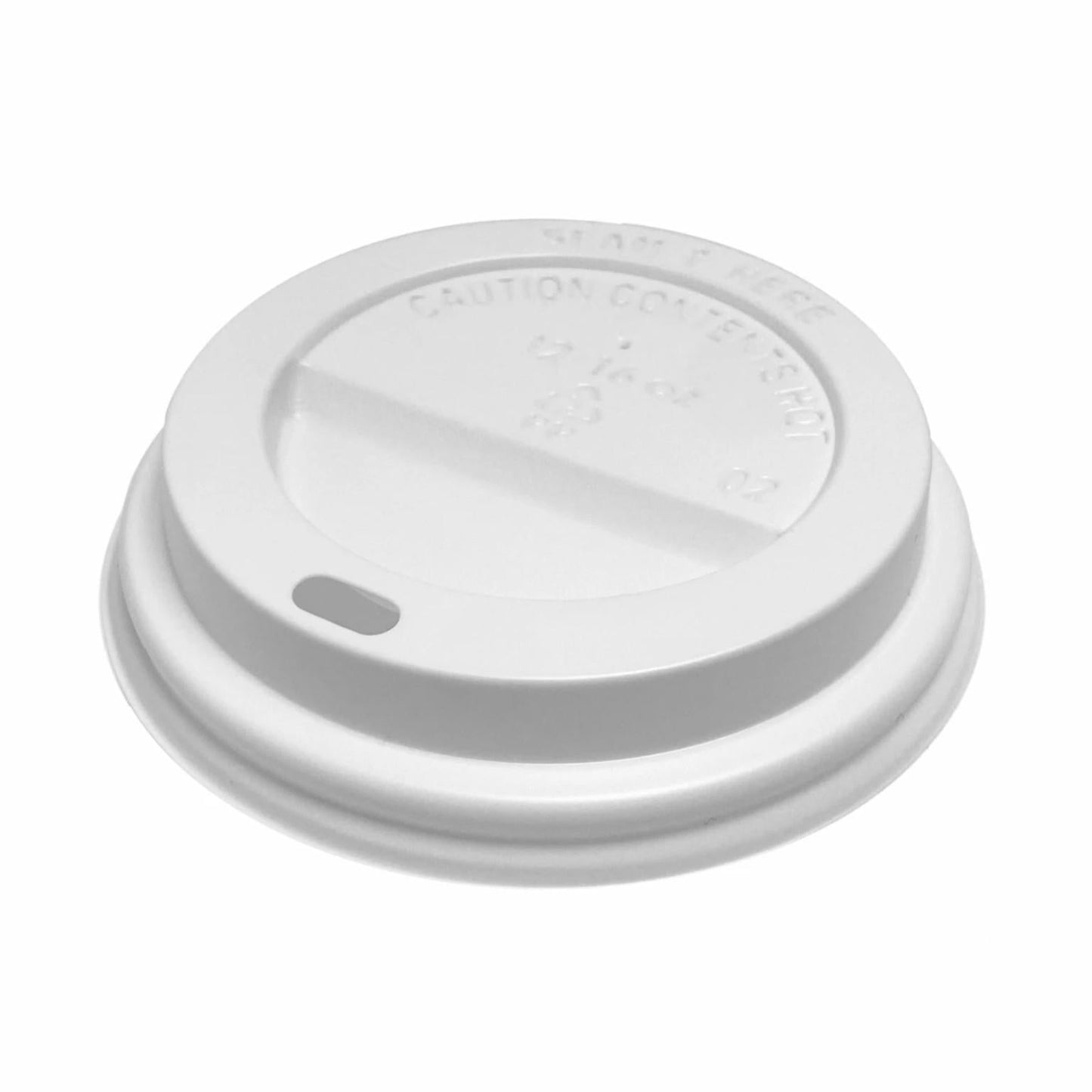 12oz - 16oz White Sip Lid (PP) - (100 or 500 box)