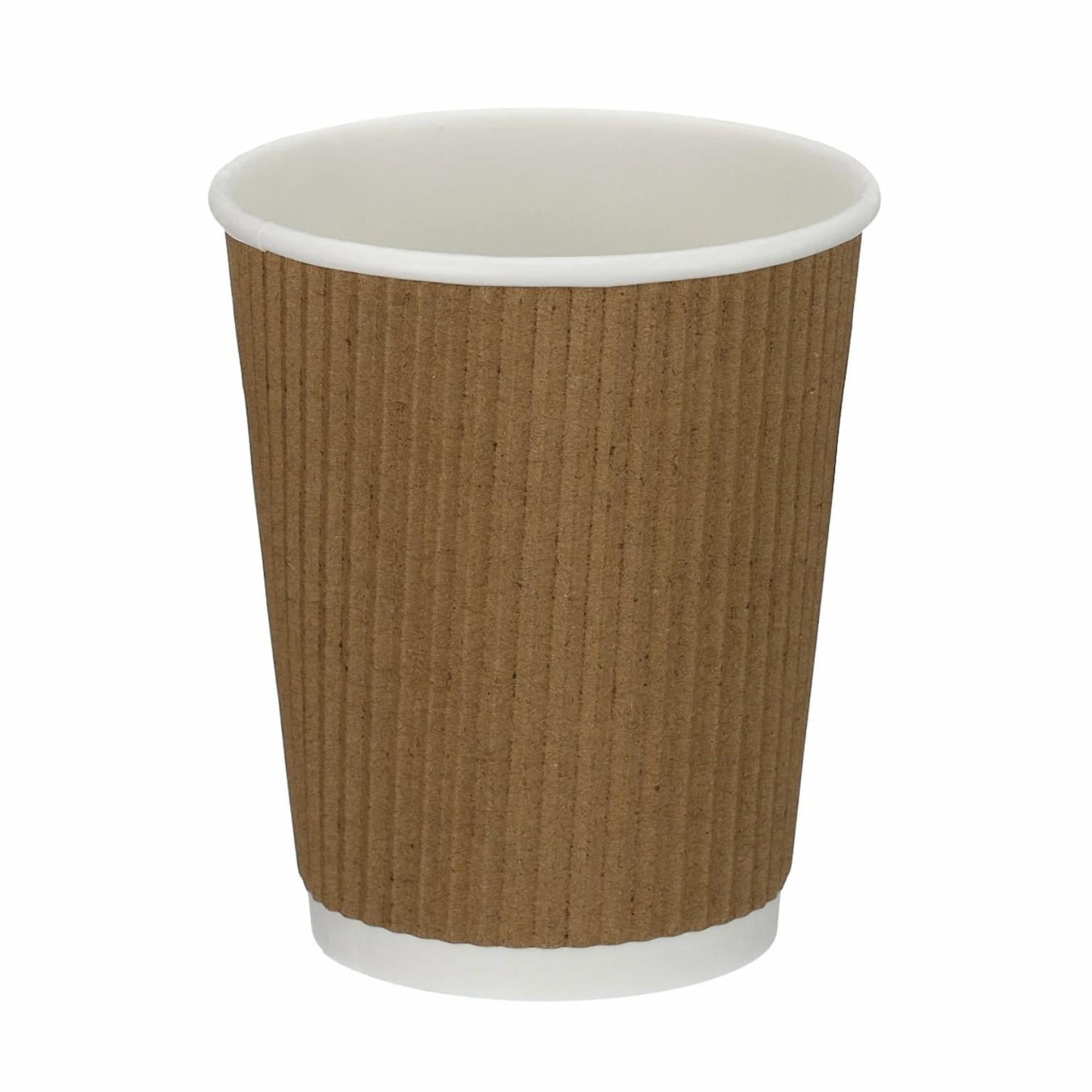 8oz Kraft Ripple Wall Hot Cup (100 or 500 box)