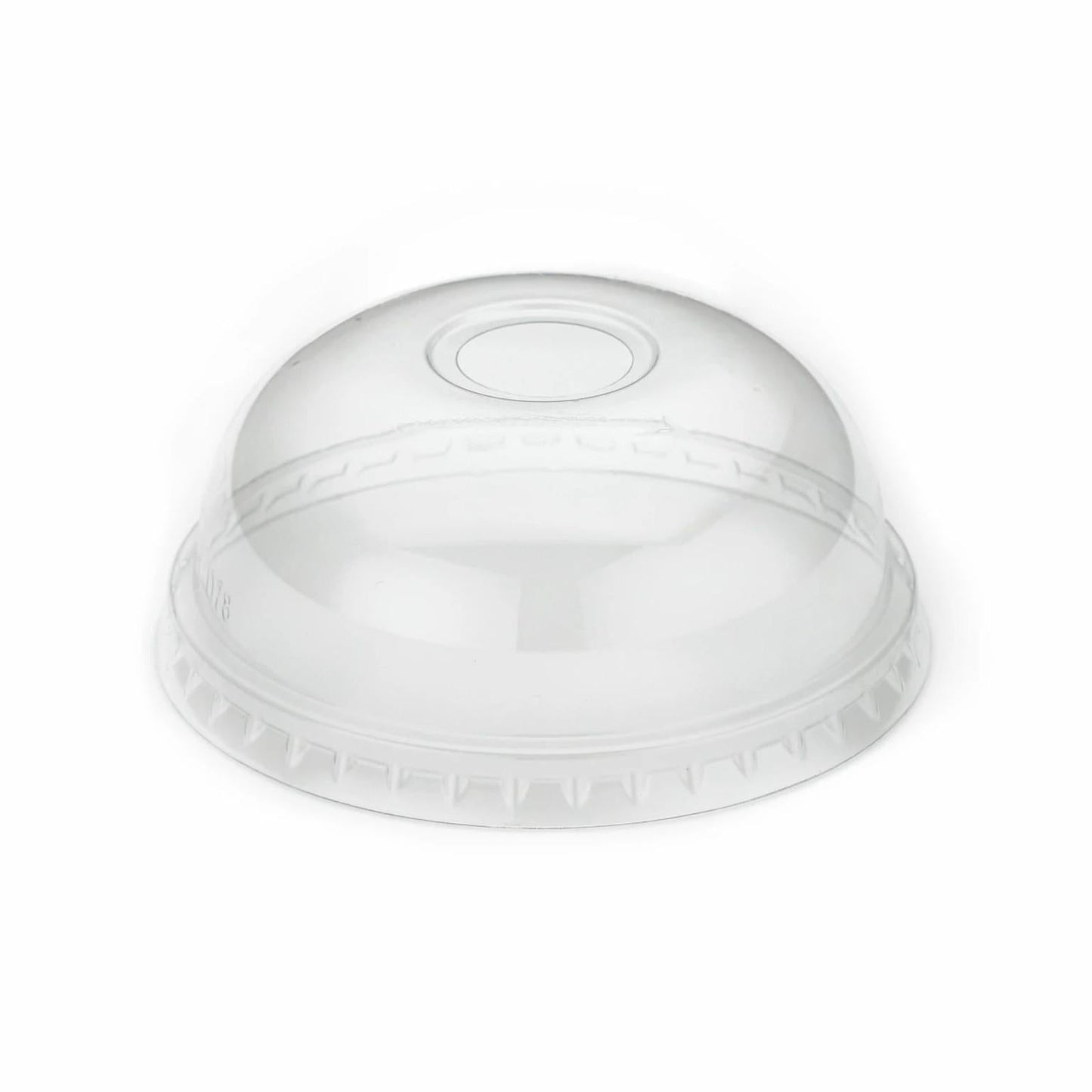 9oz rPET Plastic Domed Cold Cup Lid with Hole - (100 or 500 box)