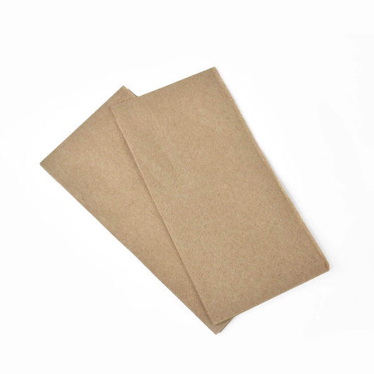 Kraft Luncheon Napkins 2ply 8 Fold 33cm x 33cm - (Pack 500)