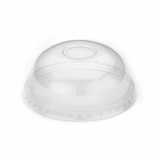 9oz rPET Plastic Domed Cold Cup Lid with Hole - (100 or 500 box)