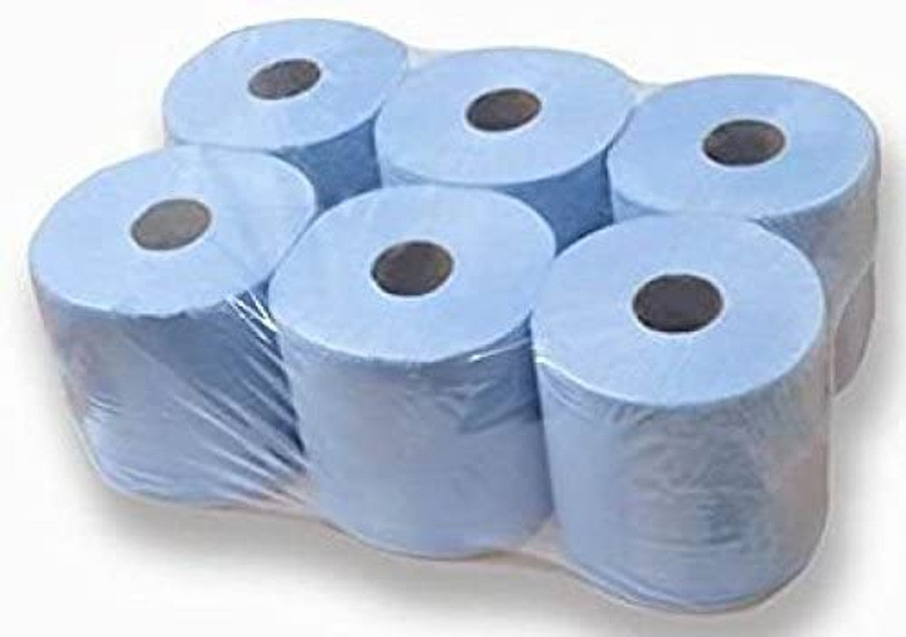 Centrefeed Blue Rolls 2-Ply 120m (6 Pack)