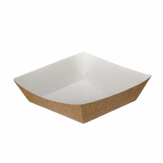 Kraft Burger Tray - (100 or 500 pack)